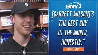 SNY Mets on X: From youth football teammates in Texas to future stars in  New York. Brett Baty and Garrett Wilson are excited to see what comes next  for one another (@AnthonyMcCarron):