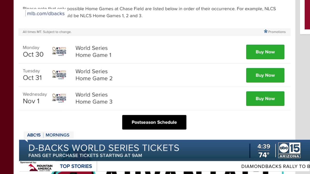 D-backs Ticket Information