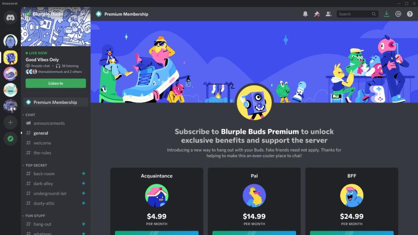 Discord Premium Memberships