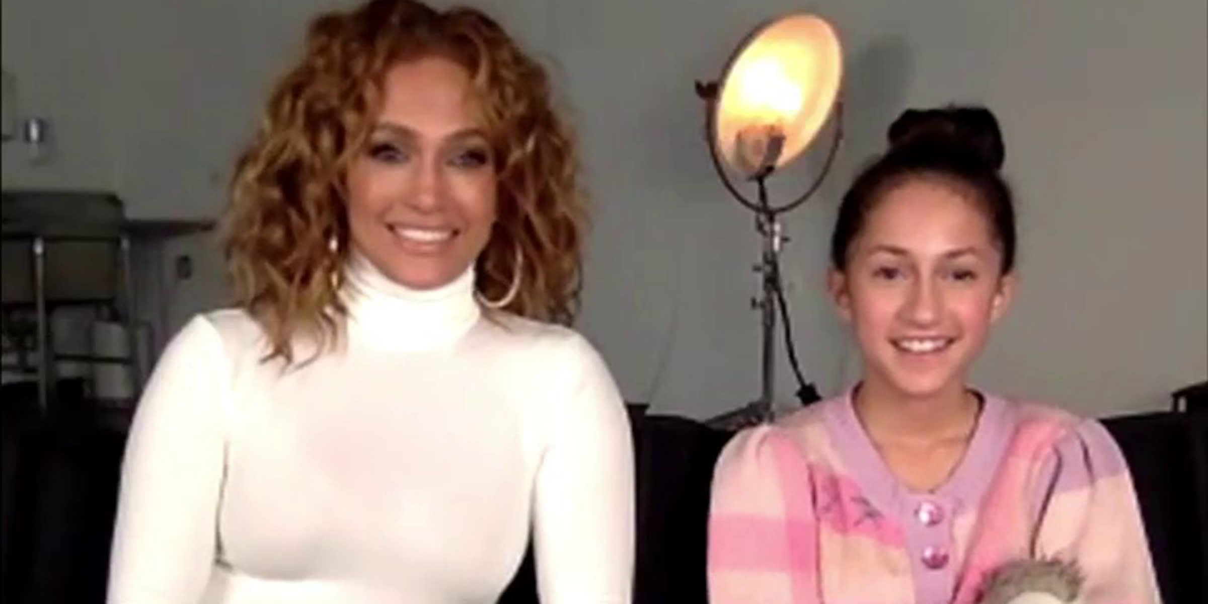 4. Jennifer Lopez's Daughter Emme Gets Blue Hair for Halloween - wide 9
