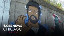 Caleb Williams mural flashes rookie QB's "bear claw" gesture in Pilsen