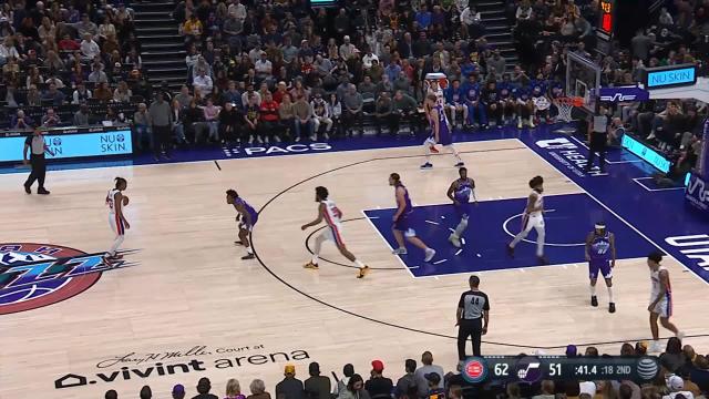 Jaden Ivey with a dunk vs the Utah Jazz