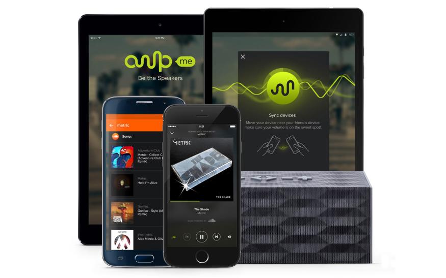 AmpMe's speaker-linking app adds access to your Spotify library