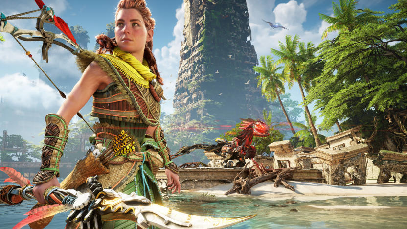 Aloy poses in 'Horizon Forbidden West'