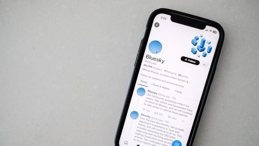 Photo of Bluesky's official account, showing the statement the company made after it allowed users to create usernames that includes the n-word. 