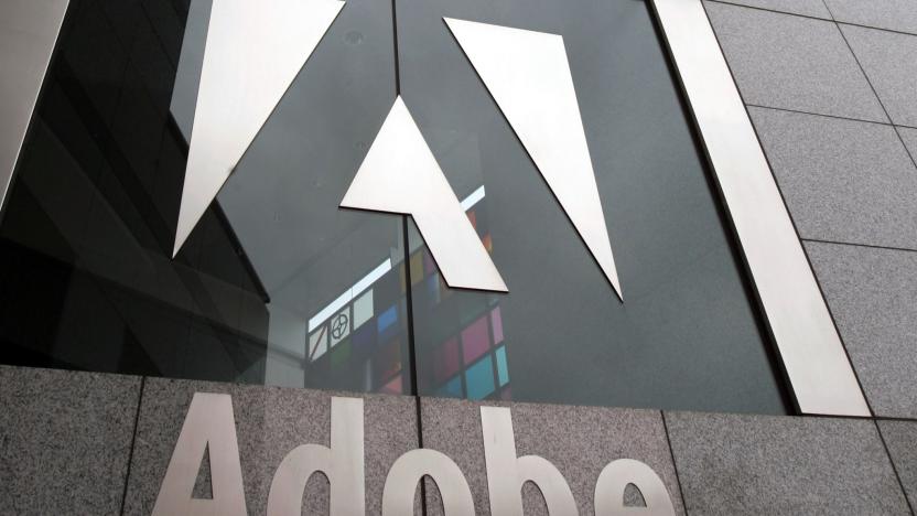 FILE - In this Dec. 13, 2006, file photo, an exterior view of the Adobe headquarters in San Jose, Calif. Software company Adobe is buying online design company Figma in an approximately $20 billion cash-and-stock deal. (AP Photo/Paul Sakuma, File)