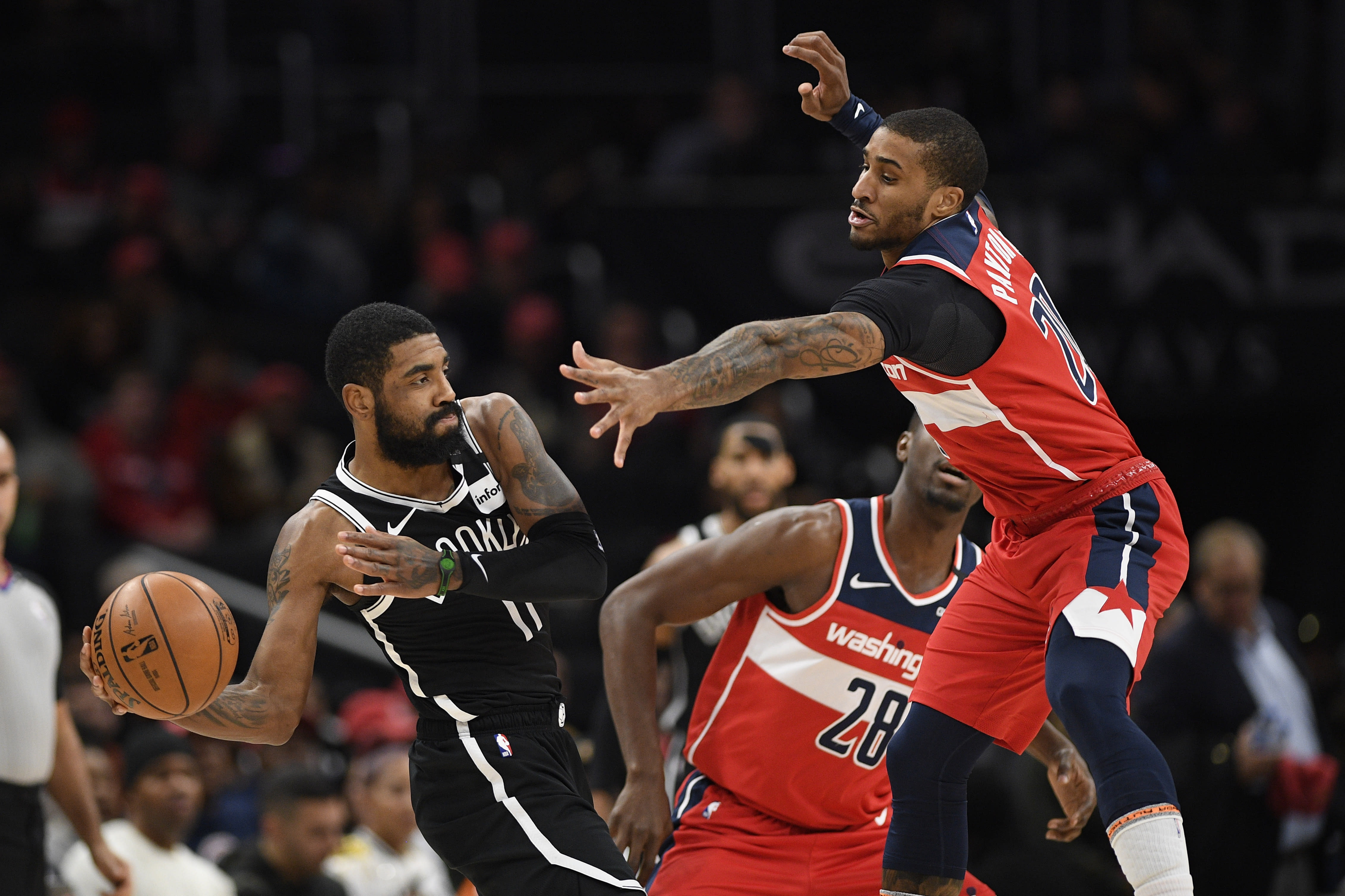 Nets PG Kyrie Irving out at least a week with knee sprain
