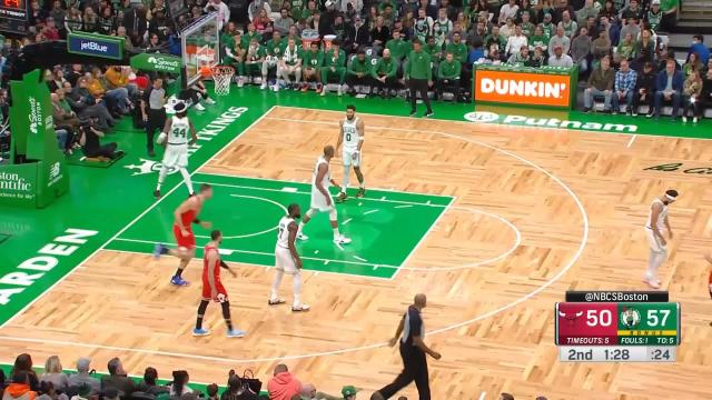 Alex Caruso with an assist vs the Boston Celtics