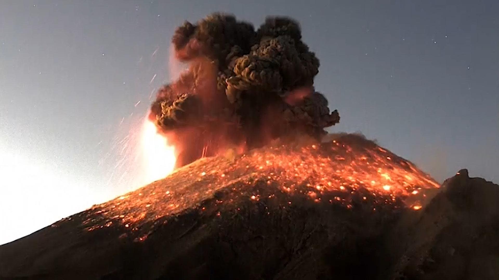 Dramatic video shows moment Mexico’s most active volcano erupts