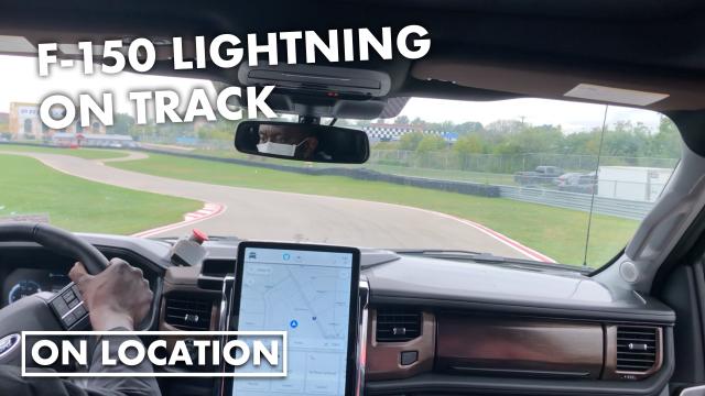 2022 Ford F-150 Lightning on track experience