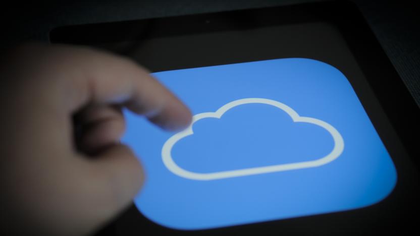 The iCloud logo is seen on a computer tablet screen in this photo illustration on October 20, 2017. (Photo by Jaap Arriens/NurPhoto via Getty Images)