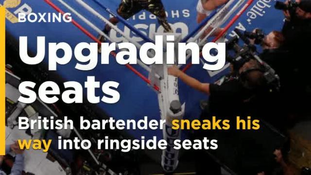 British bartender sneaks his way into Mayweather-McGregor ringside seats