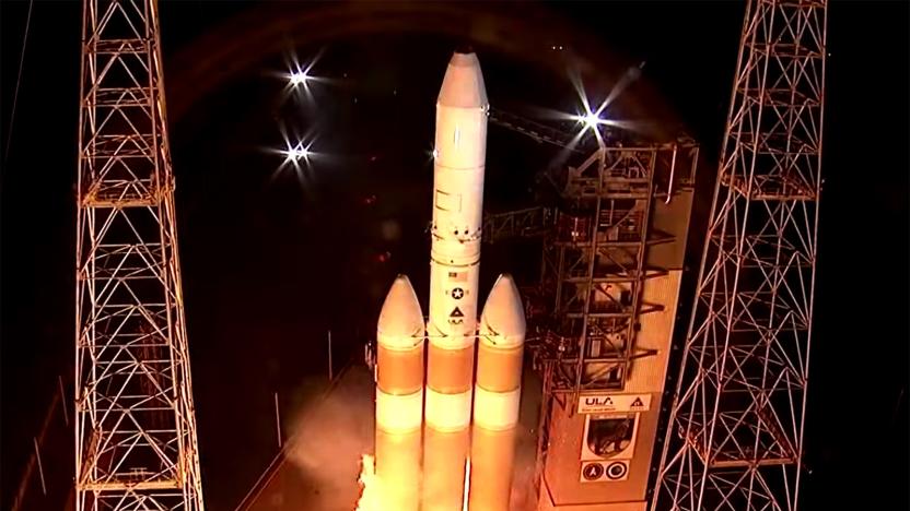 United Launch Alliance Delta IV rocket during NROL-44 mission abort