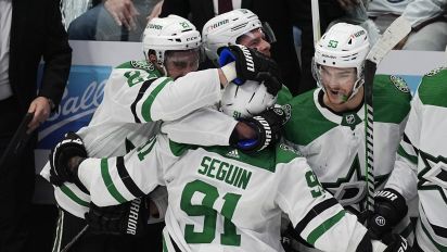 Associated Press - Tyler Seguin scored the tiebreaking goal in the second period and added an empty-netter in the third, and Dallas goaltender Jake Oettinger made it all hold up, powering the Stars