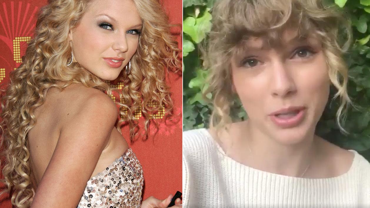 Taylor Swift Comes Out Of Hiding Rocking Her Natural Curls