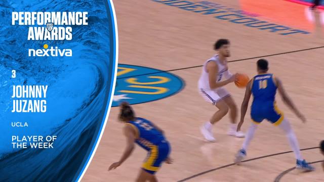 Johnny Juzang named Pac-12 Player of the Week for his role in No. 2 UCLA men's basketball's win vs. No. 4 Villanova