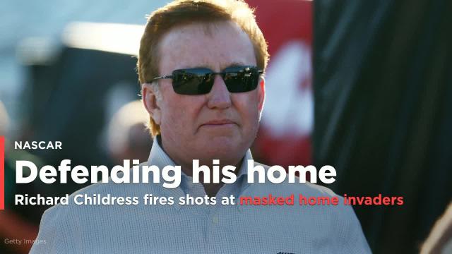 Richard Childress fires several shots at masked home invaders, suspects remain at-large