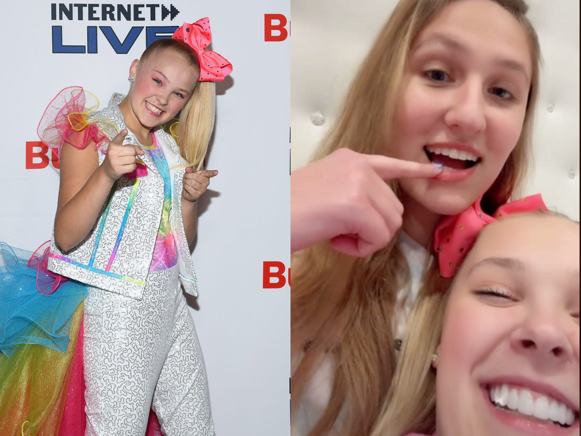 JoJo Siwa posted photos with her girlfriend to mark their 1month