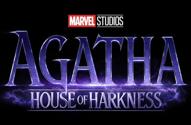 A logo for the Marvel Studios series Agatha: House of Harkness, which is coming to Disney+.