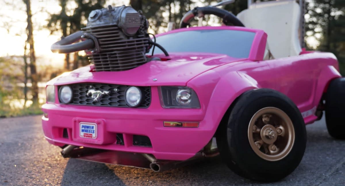 fast barbie car
