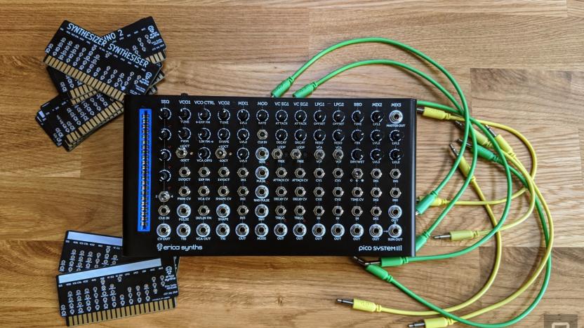 Erica Synths' Pico System III desktop modular west coast synthesizer