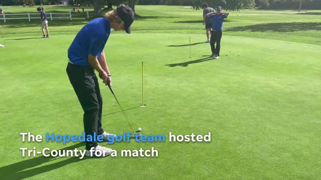 WATCH: Hopedale golf team stays undefeated with win over Tri-County