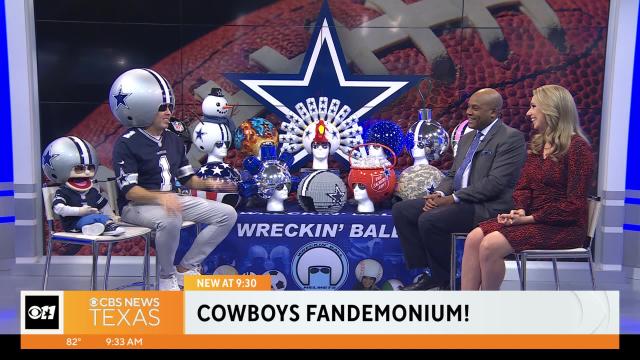 Cowboys Fandemonium: CBS News Texas talks to Gregg Wilson, aka Wreckin' Ball