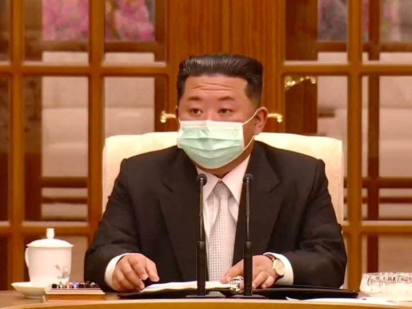 North Korea said it is suffering an explosive outbreak of 'fever' with 350,000 c..