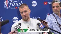 Kristaps Porzingis doing ‘everything I can' to play in Game 3