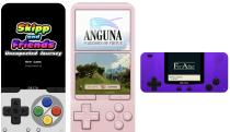 Screenshots of the Delta emulator, showing games running on emulated Nintendo devices.