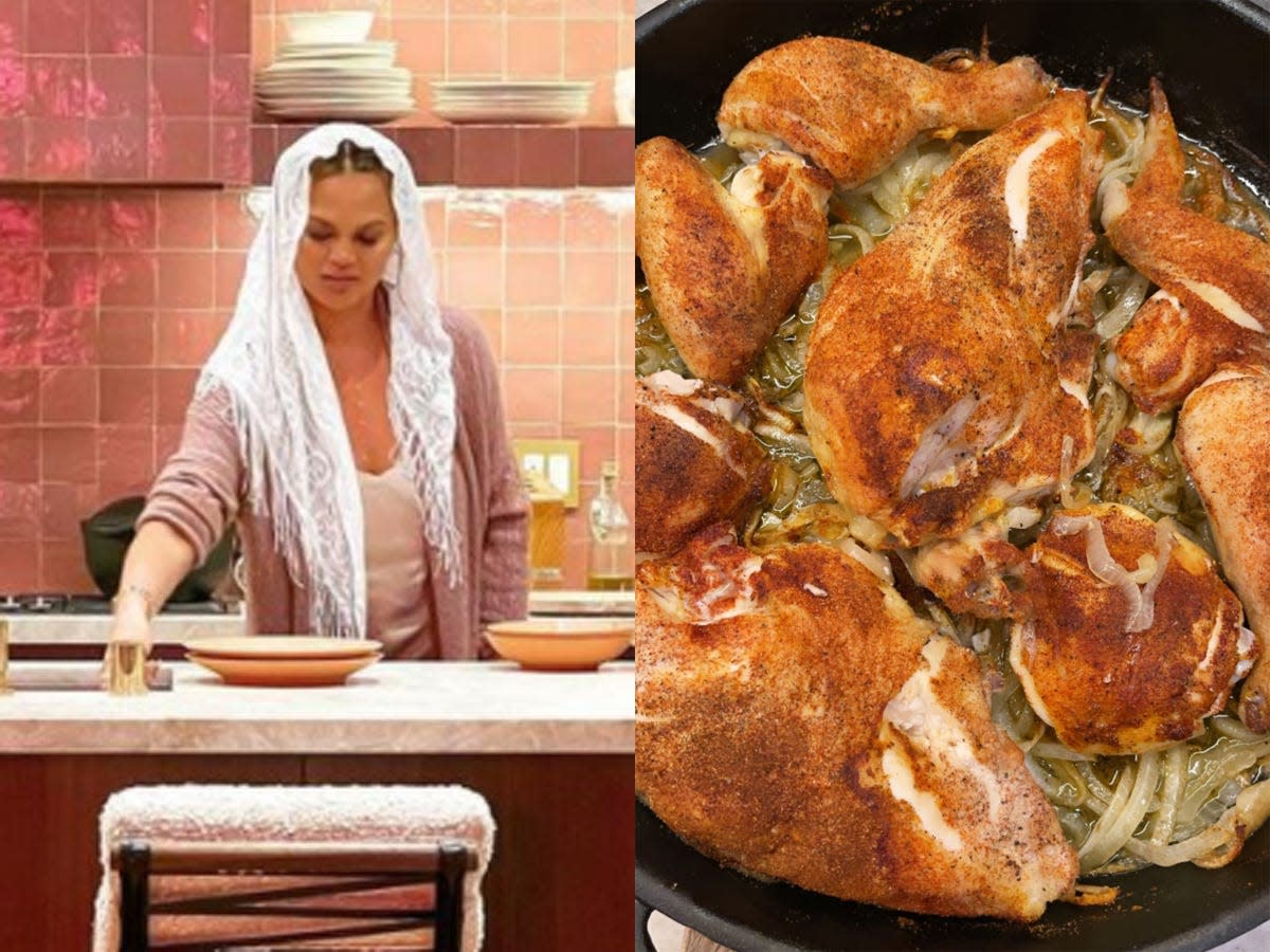 Chrissy Teigen had her first Shabbat dinner with chicken soup, challah and Trader Joe’s babka