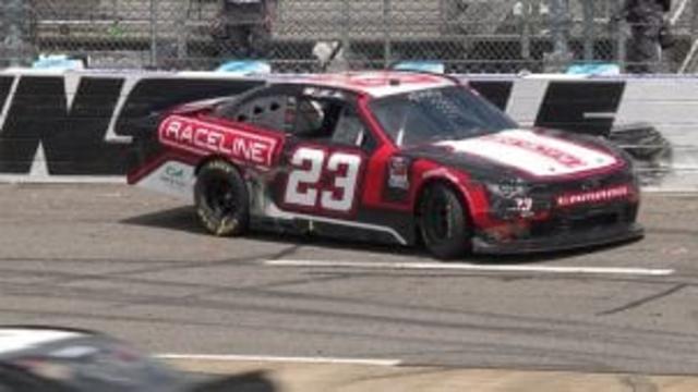 Joe Graf Jr. and Blaine Perkins get together, wreck at Martinsville