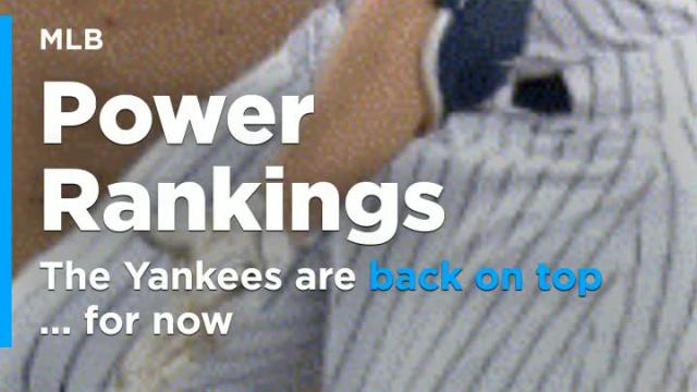 The Yankees are back on top of the MLB power rankings...for now