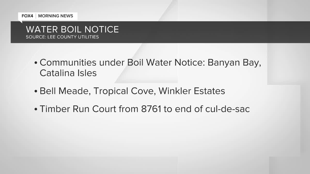 Boil water notice