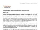 ShaMaran Acquires TAQA Interest in Atrush and Partners with HKN