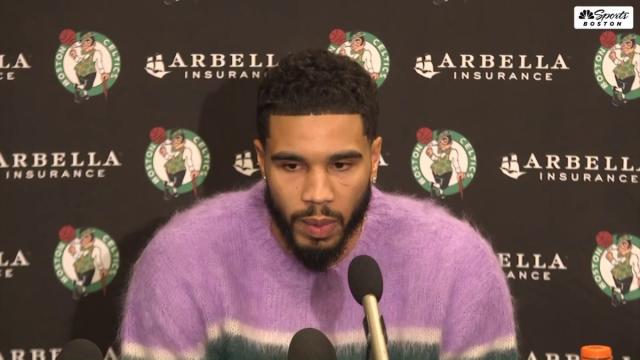 Tatum: Celtics' desire to get over the hump allows them to “buy in more”