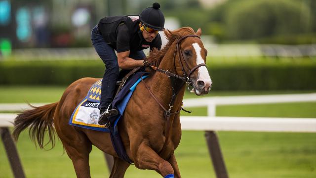 Who poses the biggest threat to Justify's Triple Crown at Belmont?