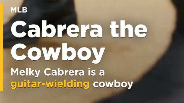 Melky Cabrera is a guitar-wielding baseball cowboy in White Sox commercial