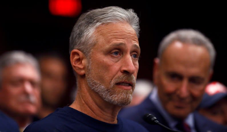 Comedian Jon Stewart seemed to endorse the theory that the novel coronavirus leaked from a laboratory in Wuhan, China, during an appearance on The Lat