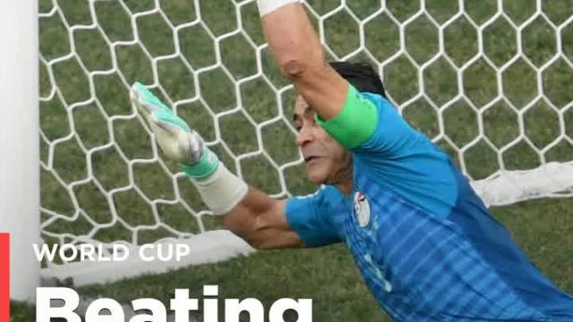 Egypt goalie, 45, sets World Cup record and saves a penalty vs. Saudi Arabia