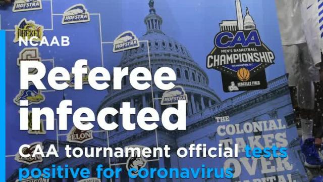 CAA basketball tournament Official tests positive for coronavirus