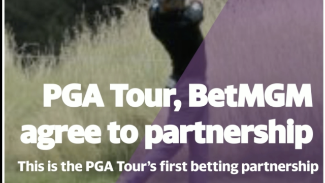 PGA Tour, BetMGM agree to partnership