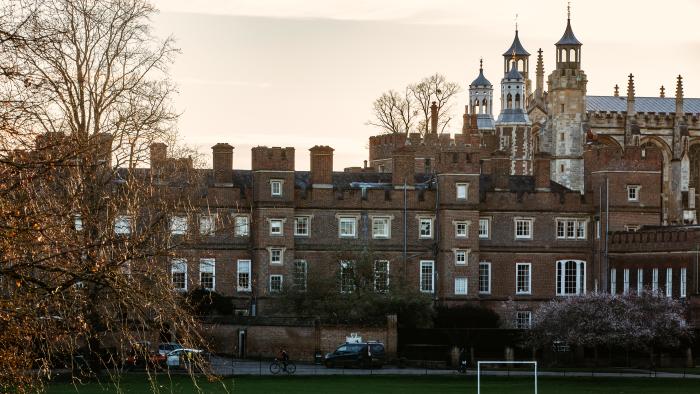 Residual floodwater from the River Thames is pictured in the grounds of Eton College on 10th January 2024 in Windsor, United Kingdom. Eton College was forced to ask pupils to study from home after heavy rainfall during Storm Henk flooded sewers in Eton managed by Thames Water. (photo by Mark Kerrison/In Pictures via Getty Images)