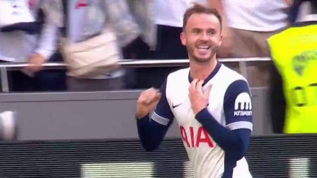 Maddison's chip makes it 3-1 for Spurs v. Bees