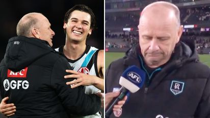 Yahoo Sport Australia - The Port Adelaide coach was clearly affected by the drama at the AFL club. Details