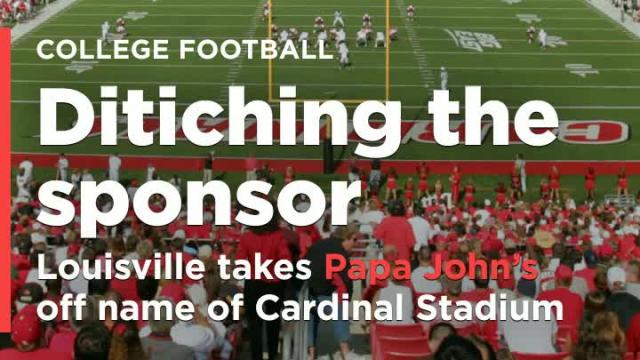 Louisville takes Papa John's off name of Cardinal Stadium