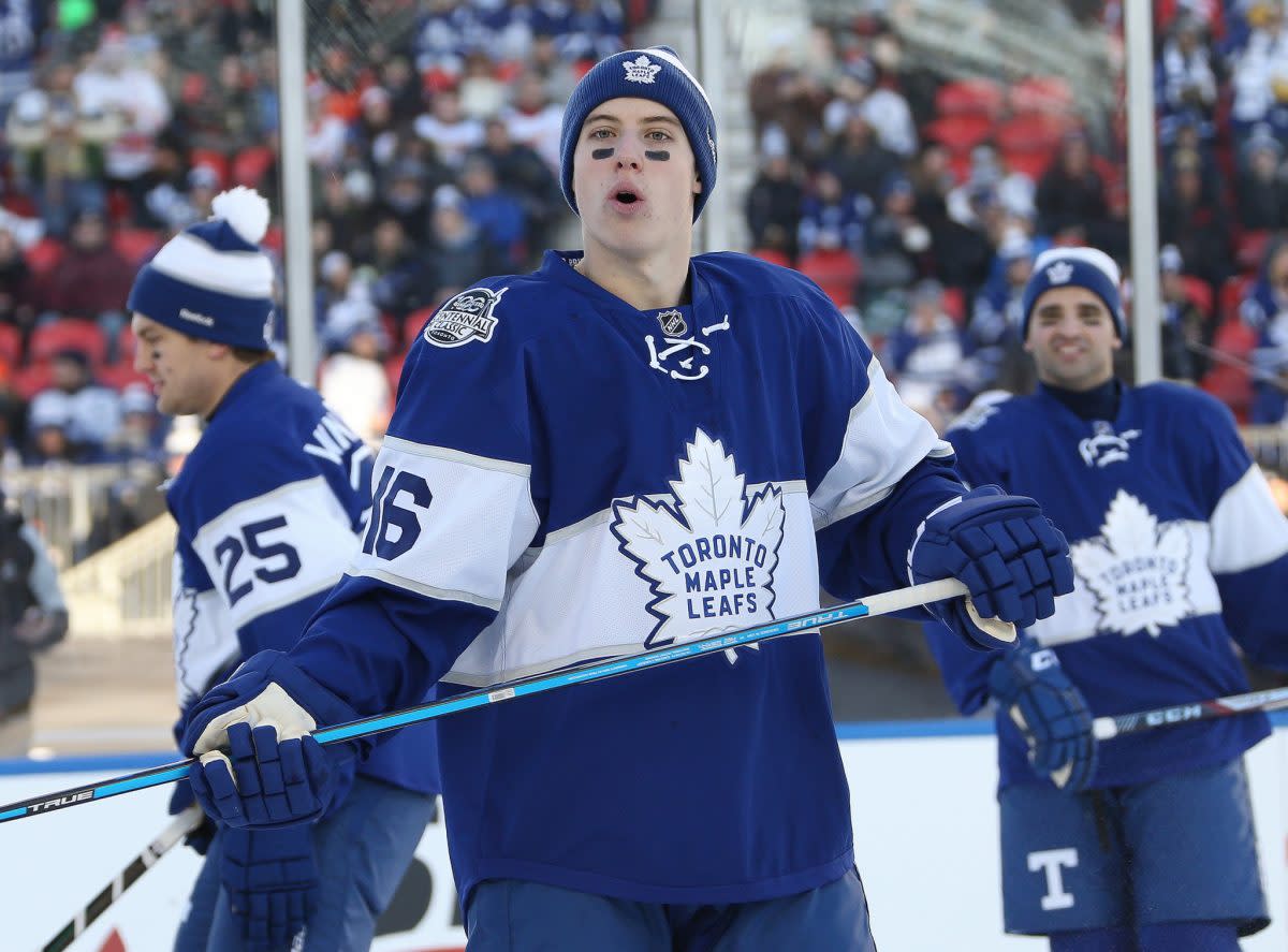 mitch marner centennial classic jersey