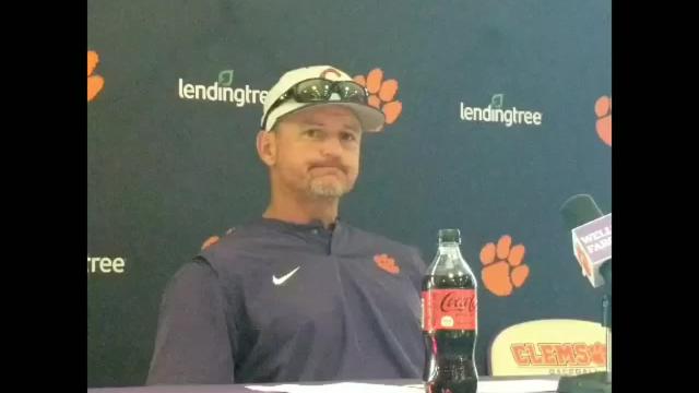 Clemson's Monte Lee on Will Taylor's debut
