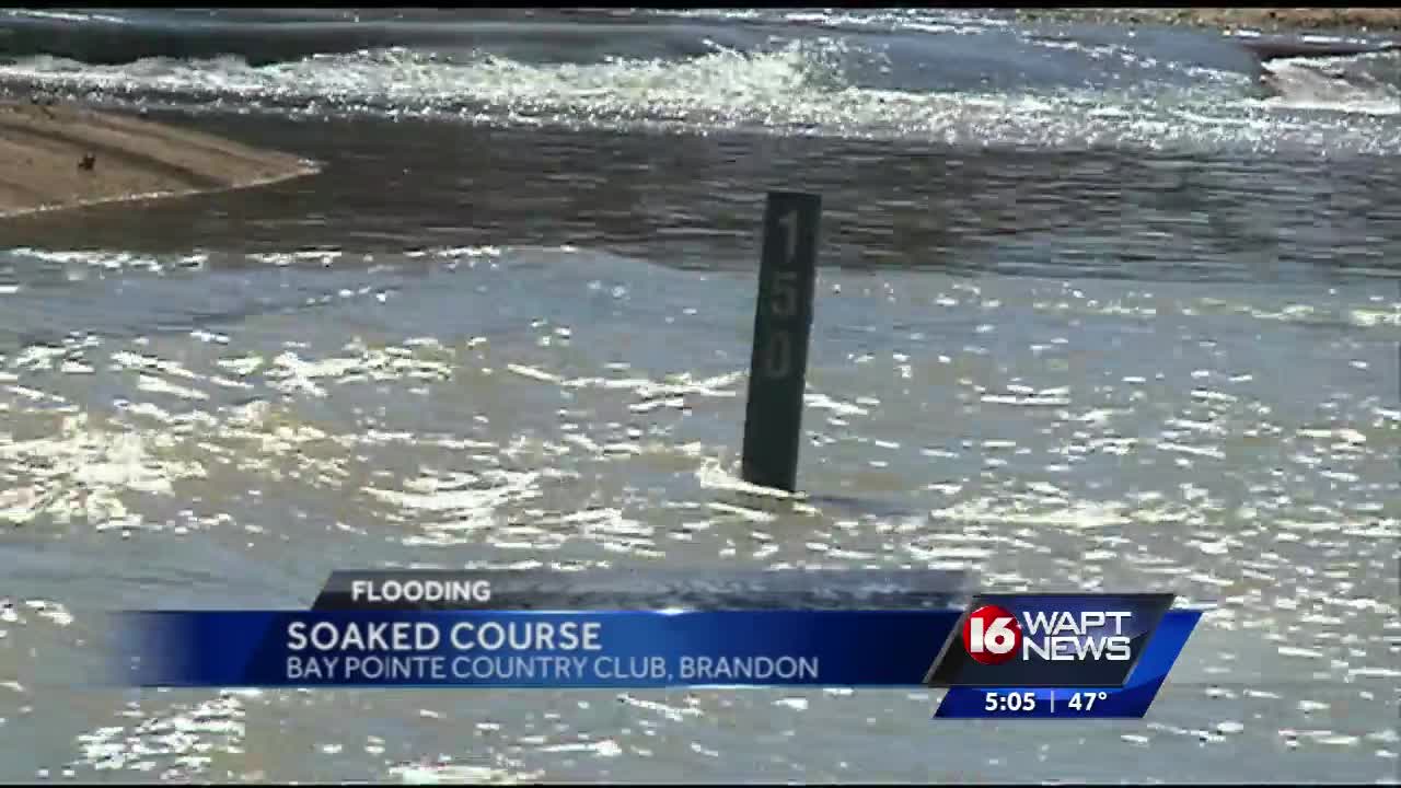 Golf course flooded