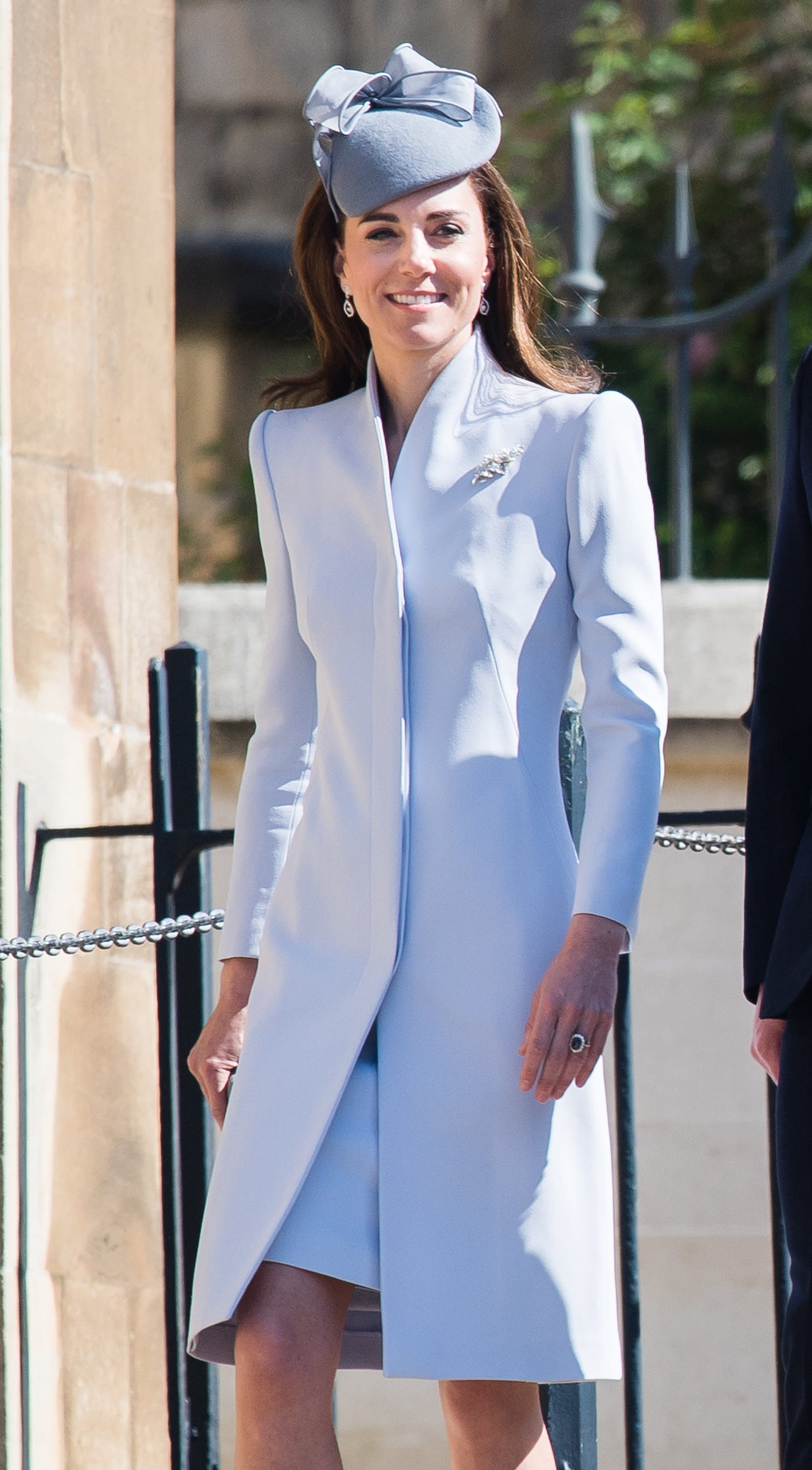 kate middleton alexander mcqueen blue dress